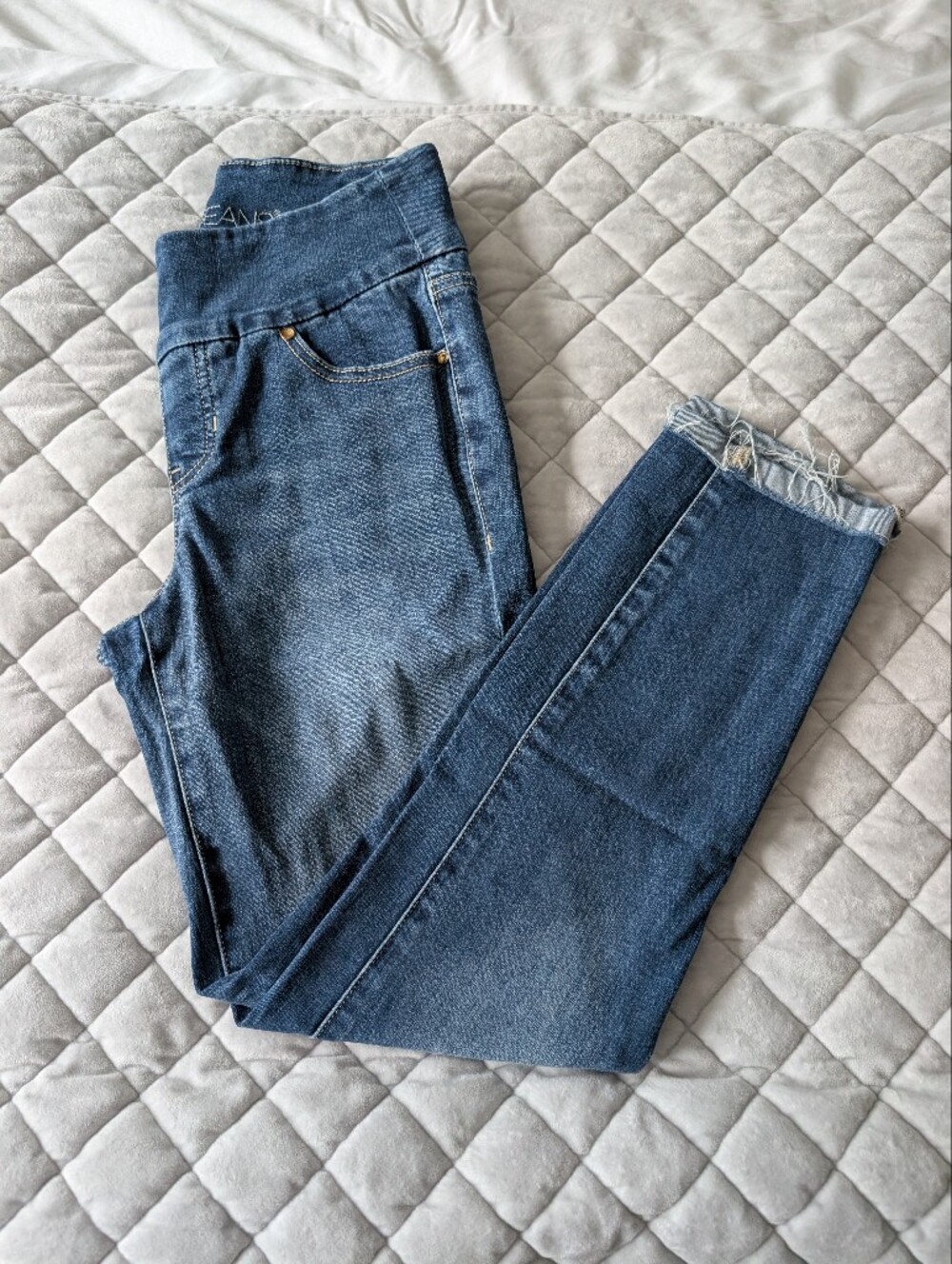 Jag Jeans High Rise Slim Ankle Jeans, Pull On Style, Size 4 / Size 27